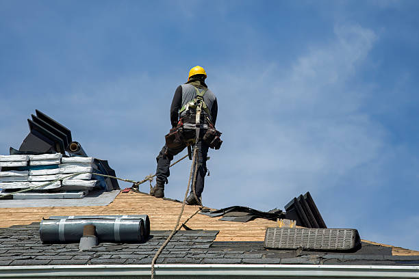 Professional Roof Replacement technician working in Imler, PA